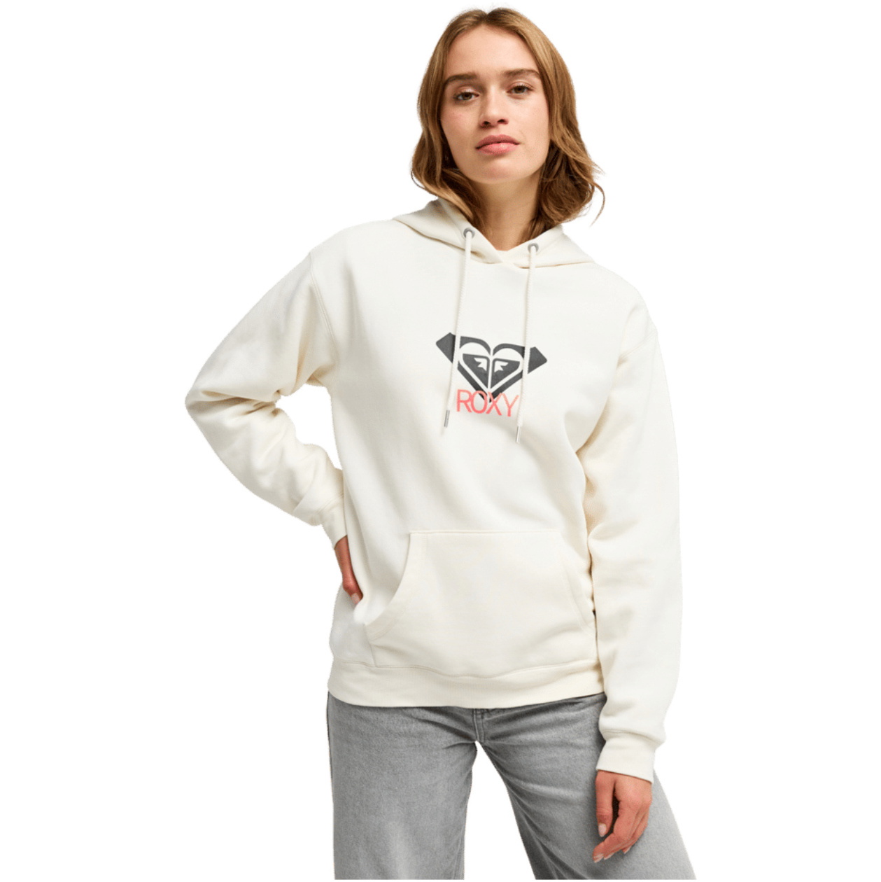 2026 Roxy Womens Surf Stoked Brushed Art Hoodie ERJFT05020 - Egret